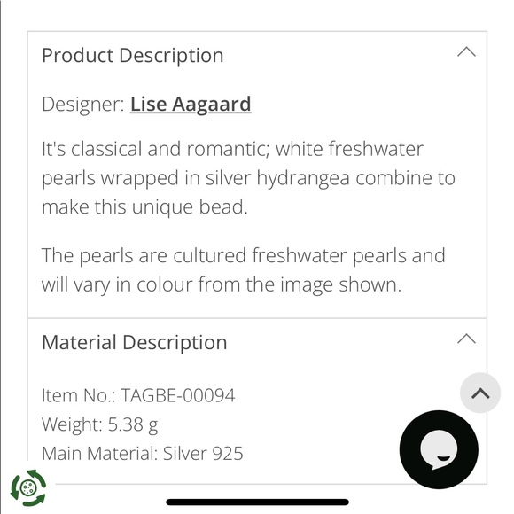 2 Silver & Pearl Trollbead - Picture 4 of 4